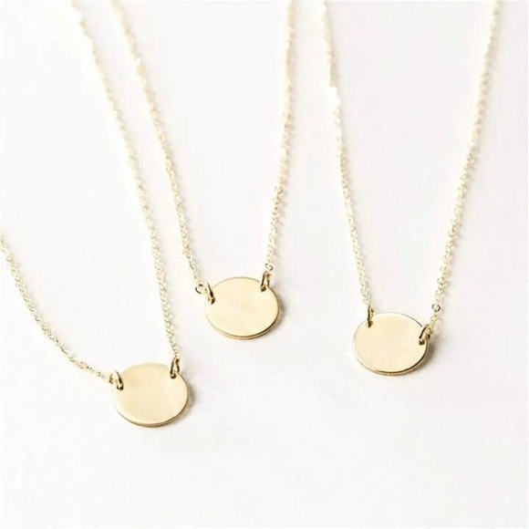 ⚜️[𝟯/$𝟮𝟴]⚜️NEW 9mm Coin Charm Stainless Steel Necklace - Picture 10 of 15